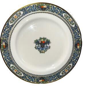 Lenox Autumn collection Blue and Gold fall dinner plate 10.5" China Dinnerware
